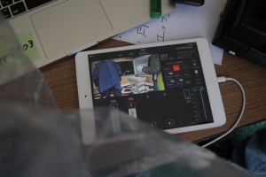 Live wedge操作端末(iPad)